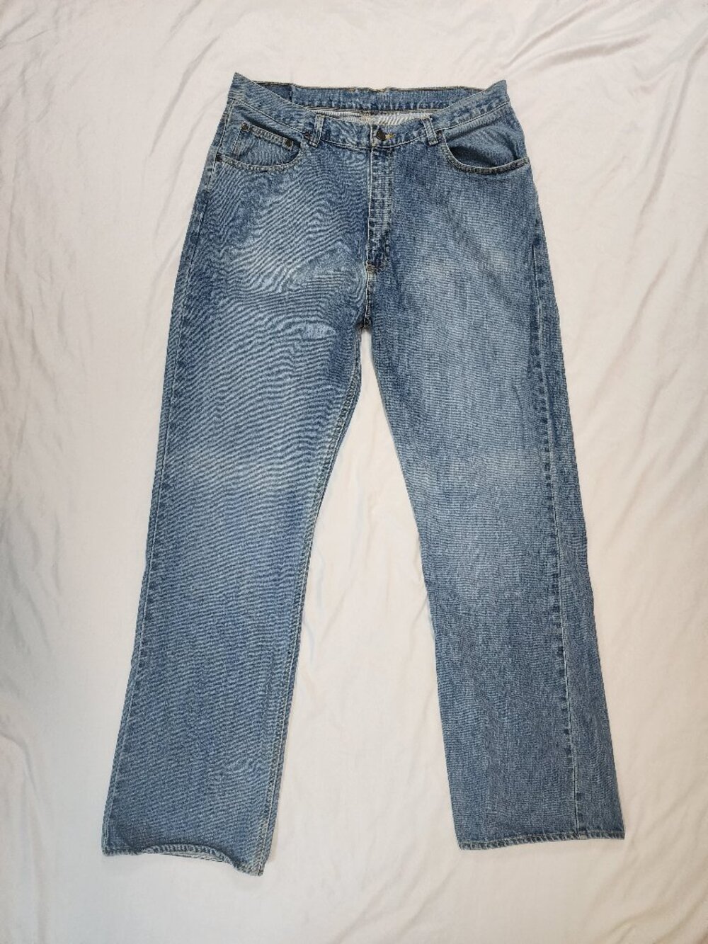 Arizona Jean Co Men’s 36x34 Bootcut Jeans 100% Cotton Blue Denim